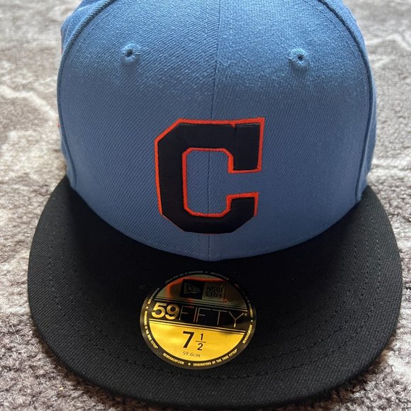 Hat Club Exclusive Fitted 7 1/2 59fifty Cleveland Indians...